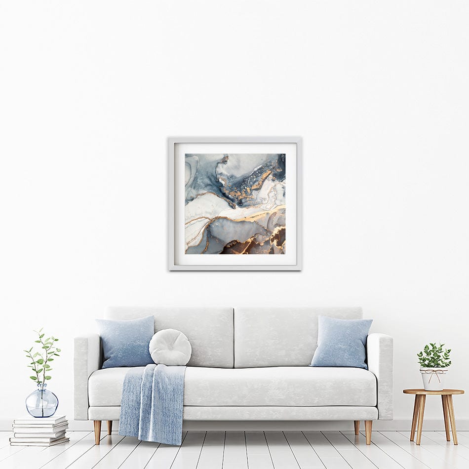 Marbled Square Framed Art Print wall art product coldsun777 / Shutterstock