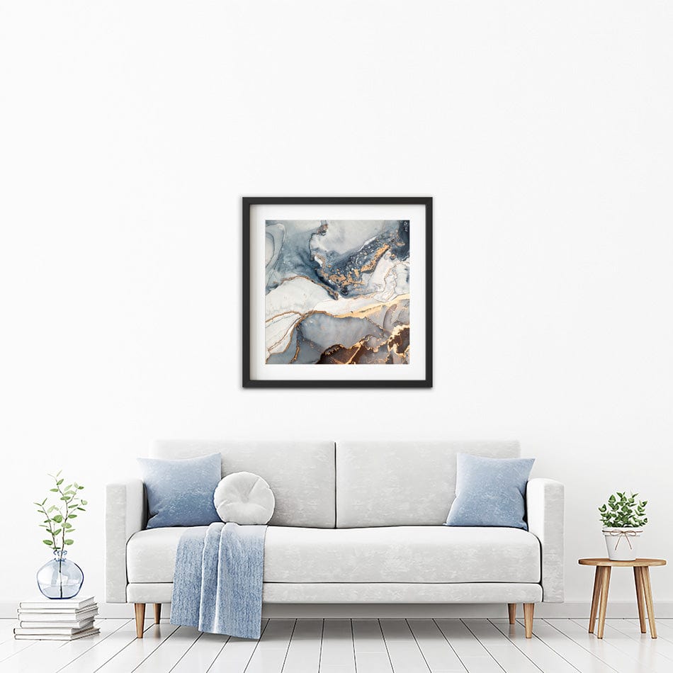 Marbled Square Framed Art Print wall art product coldsun777 / Shutterstock