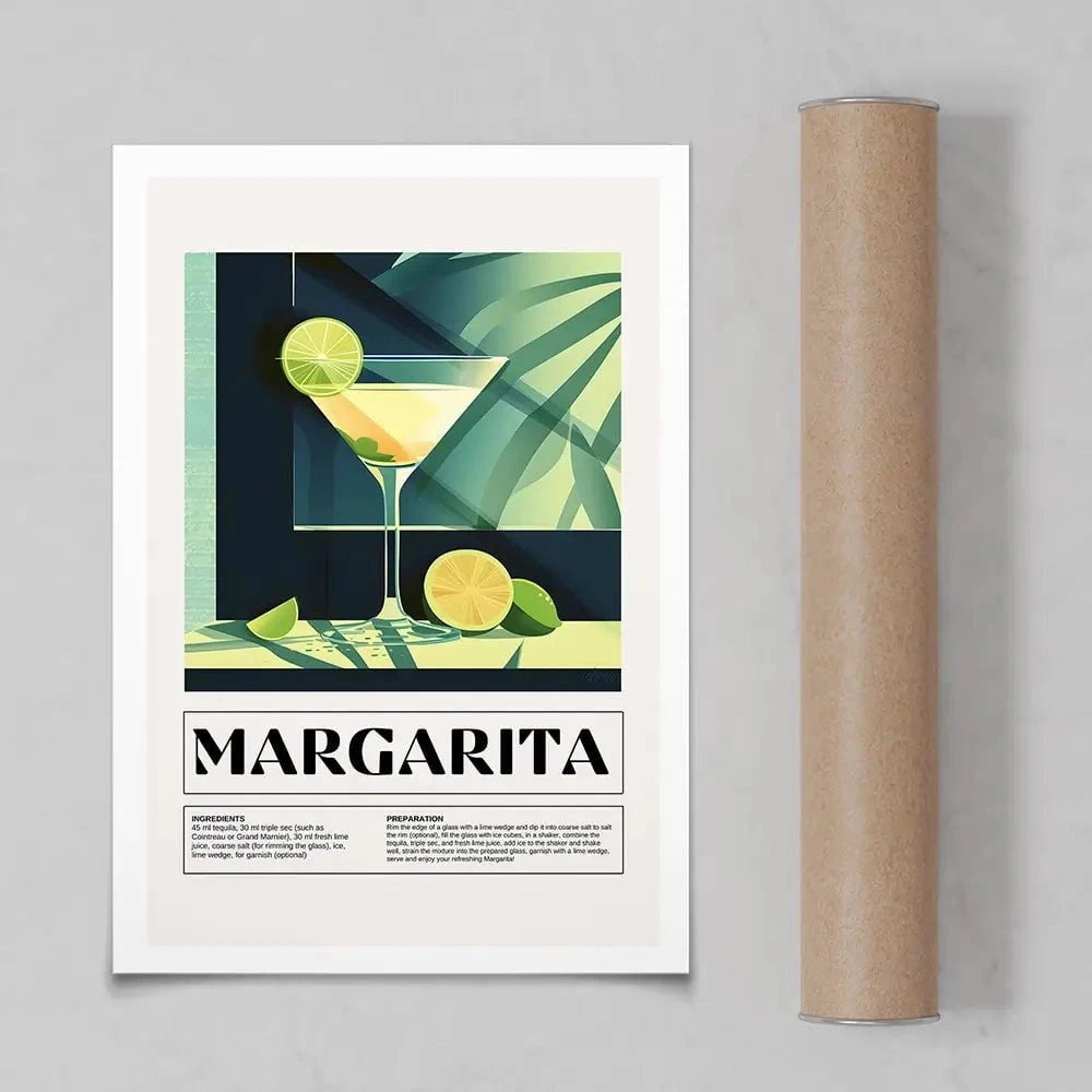 Margarita Recipe Art Print Margarita Recipe Art Print wall art product Art Print Shop