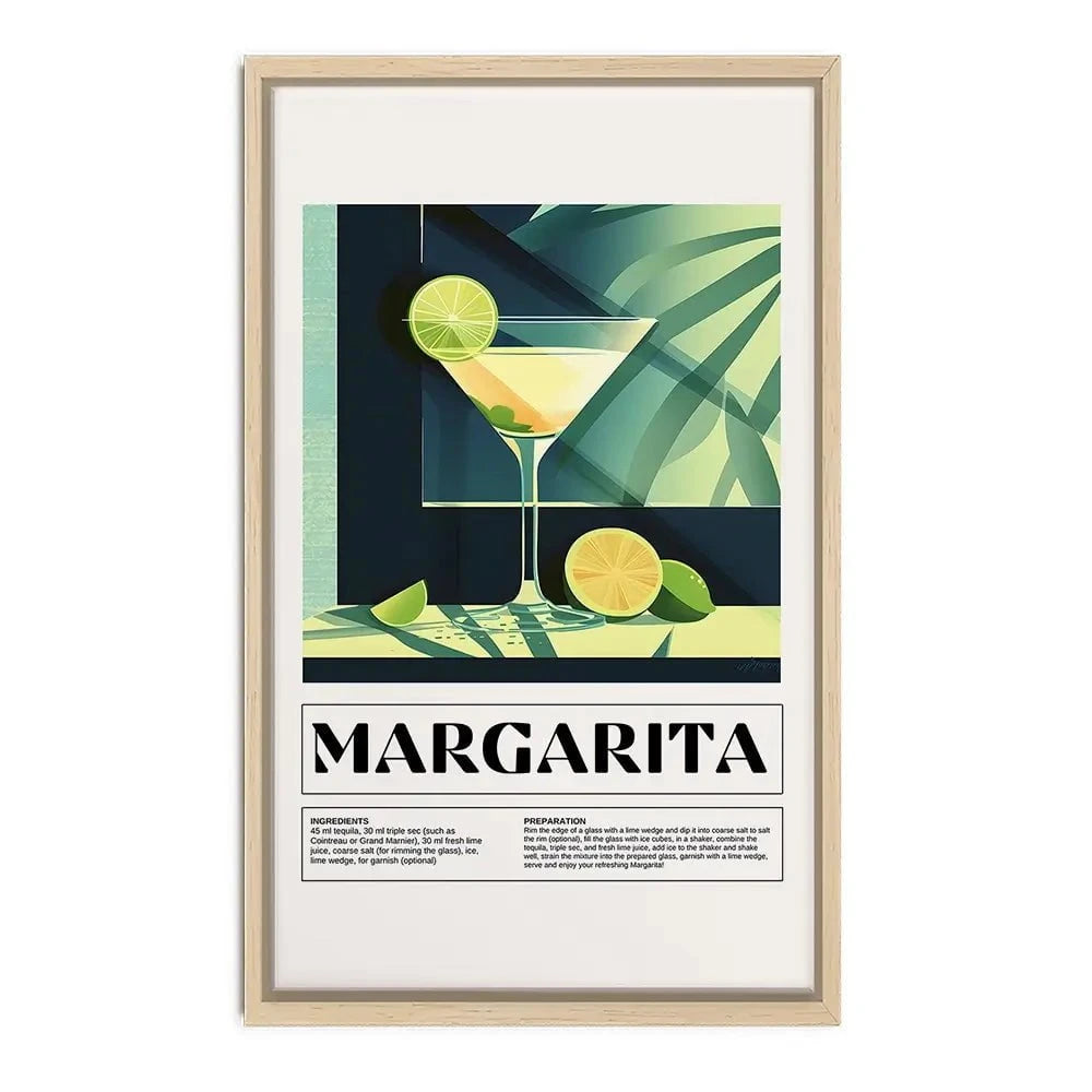 Margarita Recipe Canvas Print Margarita Recipe Canvas Print wall art product Art Print Shop