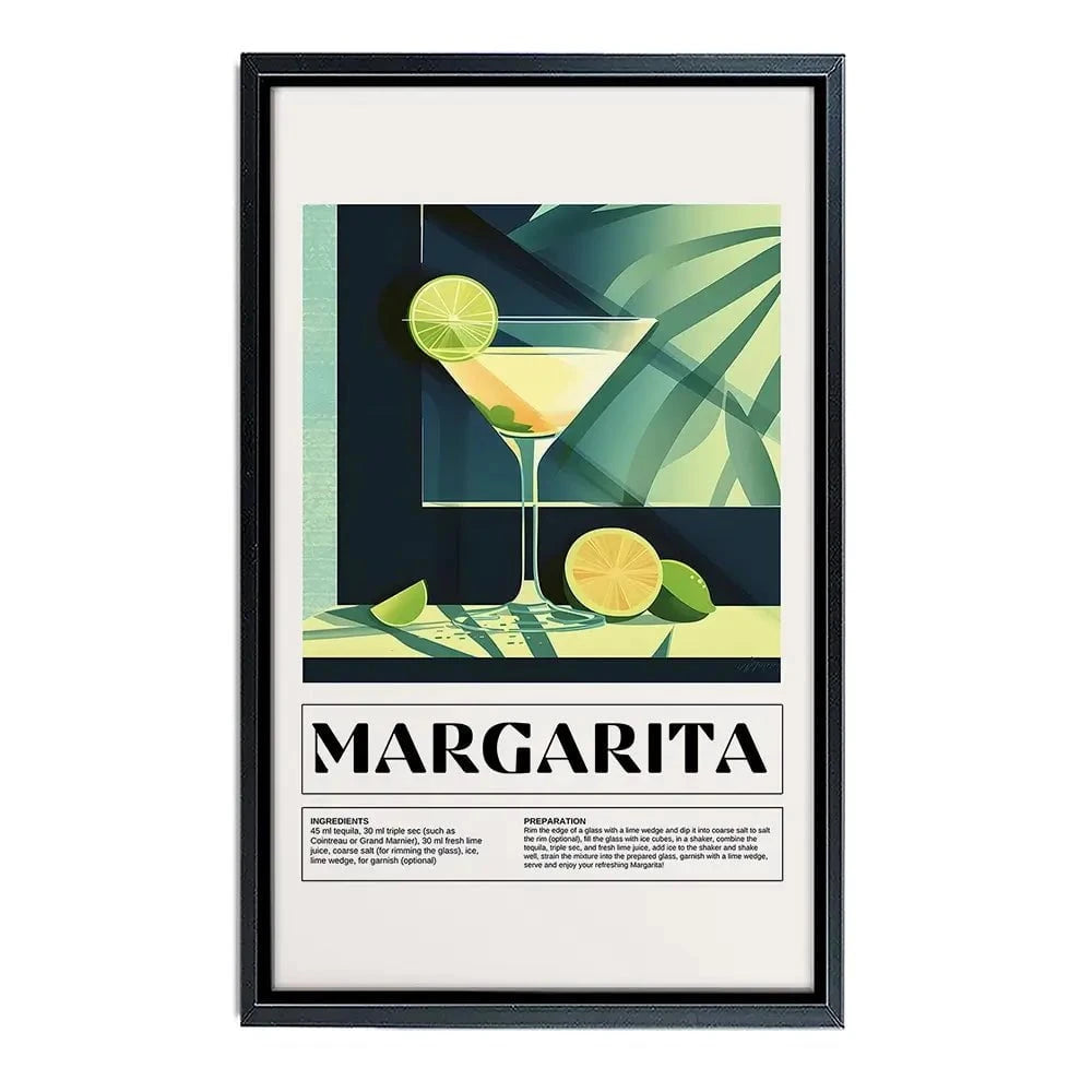 Margarita Recipe Canvas Print Margarita Recipe Canvas Print wall art product Art Print Shop