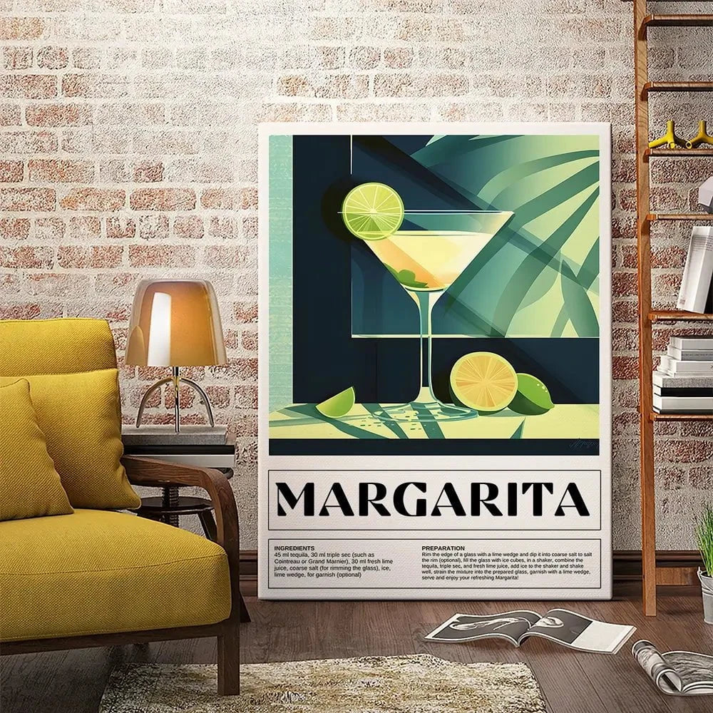 Margarita Recipe Canvas Print Margarita Recipe Canvas Print wall art product Art Print Shop