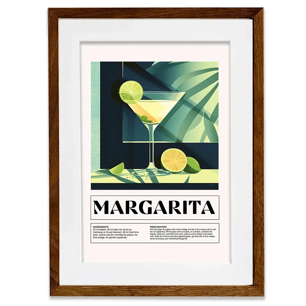 Margarita Recipe Framed Art Print Margarita Recipe Framed Art Print wall art product Art Print Shop
