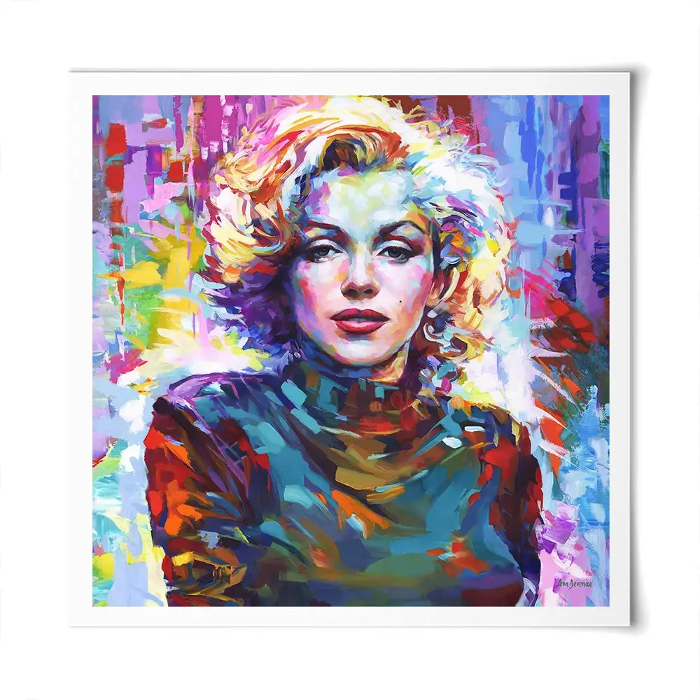 Marilyn Monroe Square Art Print Marilyn Monroe Square Art Print wall art product Leon Devenice