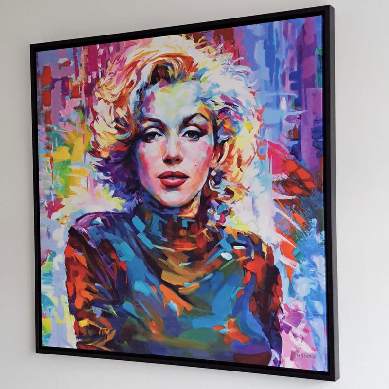 Marilyn Monroe Square Canvas Print Marilyn Monroe Square Canvas Print wall art product Leon Devenice