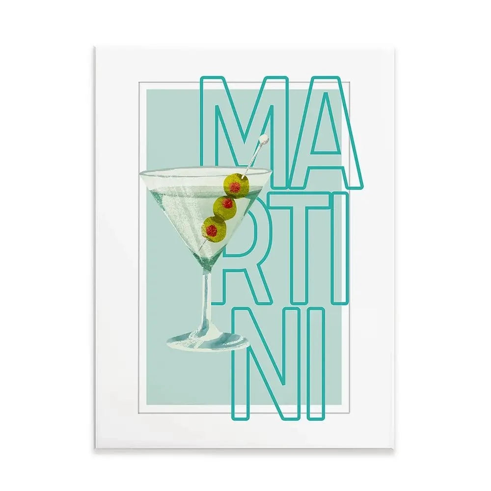 Martini Canvas Print Martini Canvas Print wall art product Art Print Shop