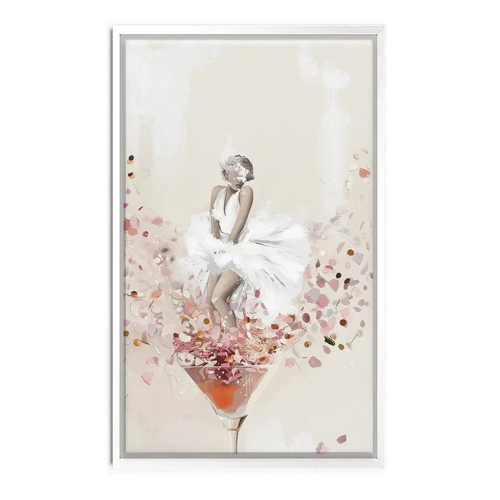 Martini Marilyn Canvas Print Martini Marilyn Canvas Print wall art product Isabella Karolewicz