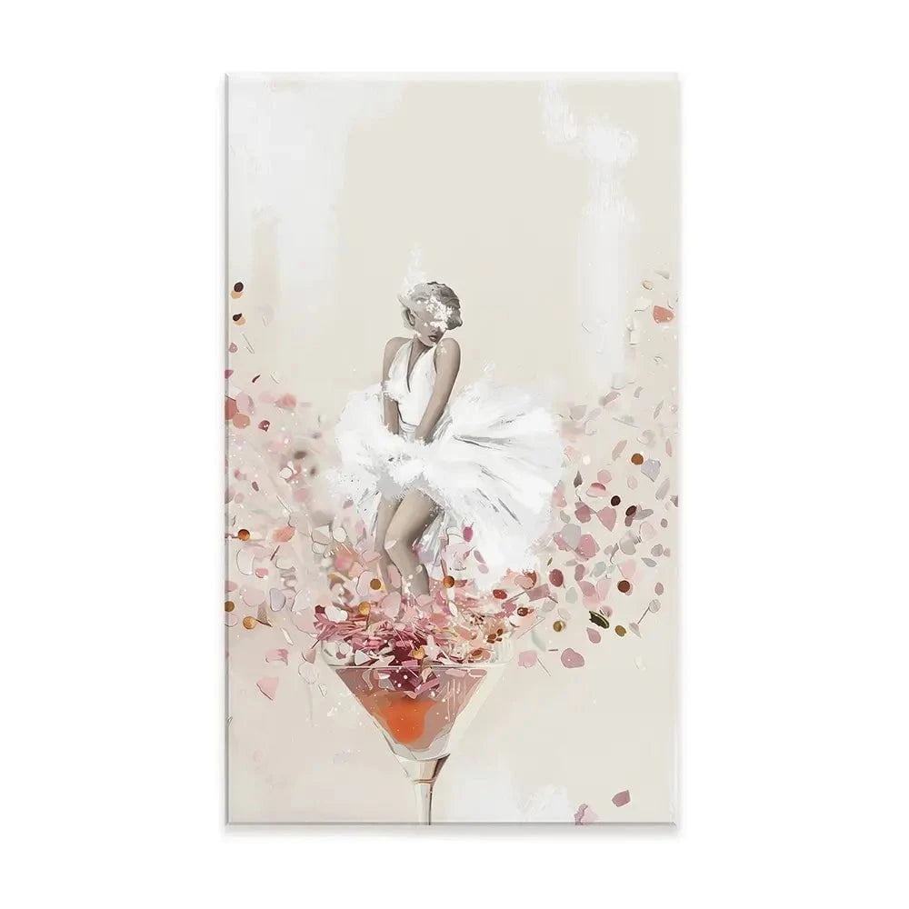Martini Marilyn Canvas Print Martini Marilyn Canvas Print wall art product Isabella Karolewicz