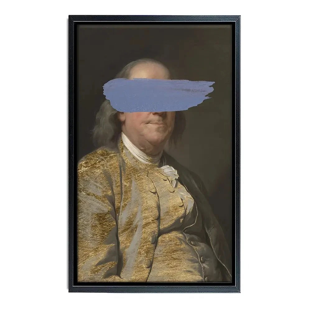 Masked Franklin Canvas Print Masked Franklin Canvas Print wall art product Jennifer Goldberger