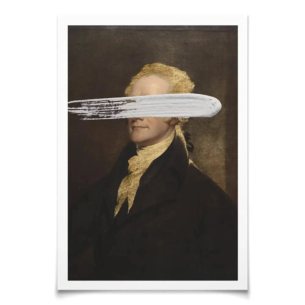 Masked Hamilton Art Print Masked Hamilton Art Print wall art product Jennifer Goldberger
