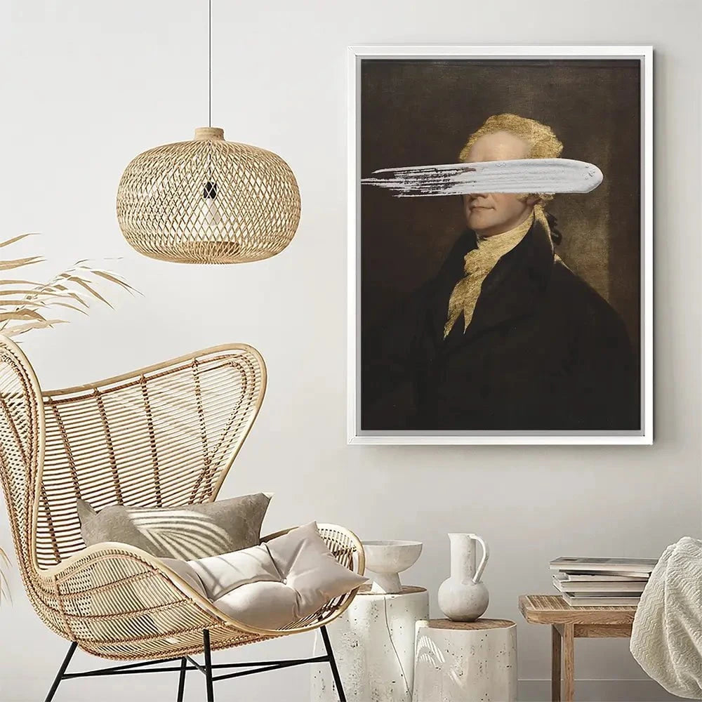 Masked Hamilton Canvas Print Masked Hamilton Canvas Print wall art product Jennifer Goldberger