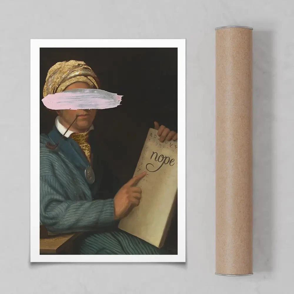 Masked Sequoyah Art Print Masked Sequoyah Art Print wall art product Jennifer Goldberger