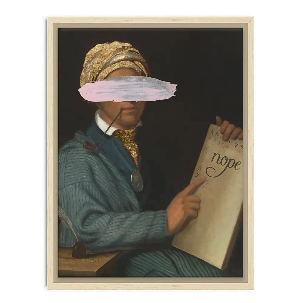 Masked Sequoyah Canvas Print Masked Sequoyah Canvas Print wall art product Jennifer Goldberger