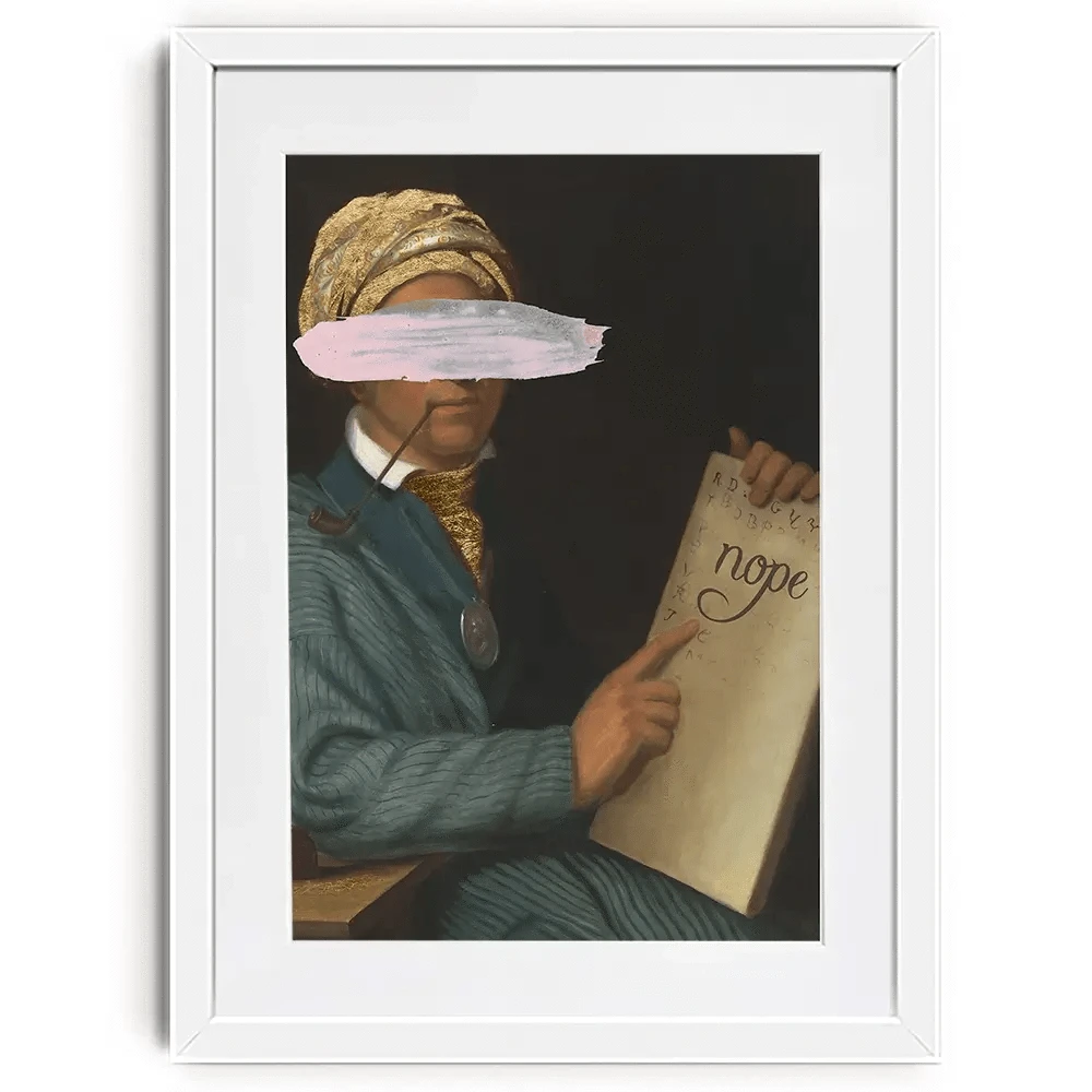 Masked Sequoyah Framed Art Print Masked Sequoyah Framed Art Print wall art product Jennifer Goldberger