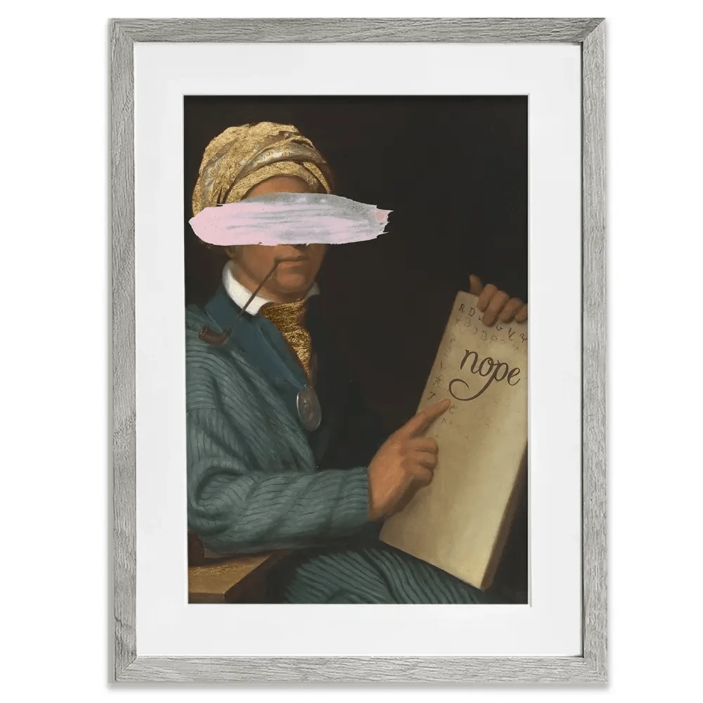 Masked Sequoyah Framed Art Print Masked Sequoyah Framed Art Print wall art product Jennifer Goldberger