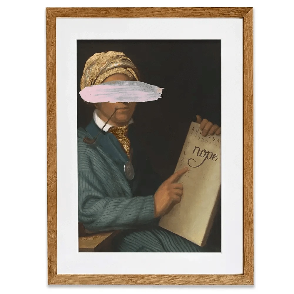 Masked Sequoyah Framed Art Print Masked Sequoyah Framed Art Print wall art product Jennifer Goldberger