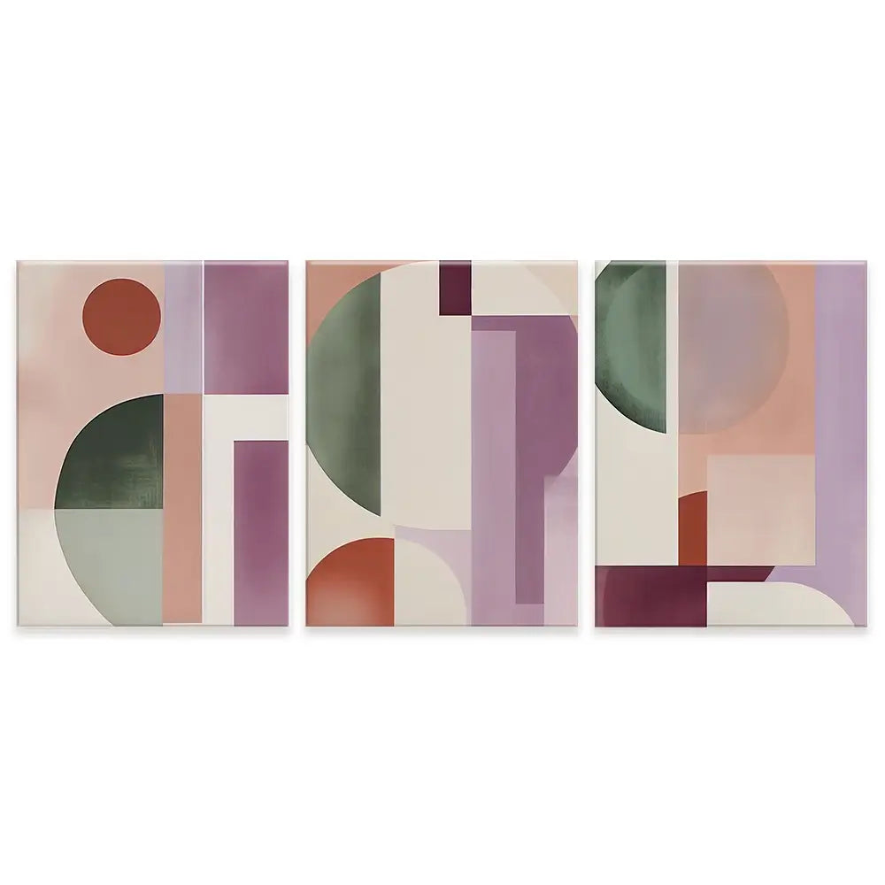 Mauve Mystery Trio Canvas Print Mauve Mystery Trio Canvas Print wall art product Art Print Shop