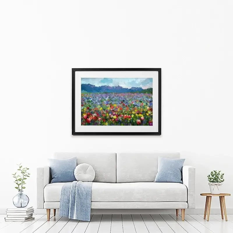 Meadow Of Colour Framed Art Print Meadow Of Colour Framed Art Print wall art product pluie_r / Shutterstock