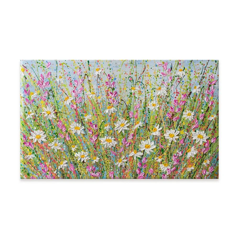 Meadow Of Daisies Canvas Print Meadow Of Daisies Canvas Print wall art product Olga Tkachyk