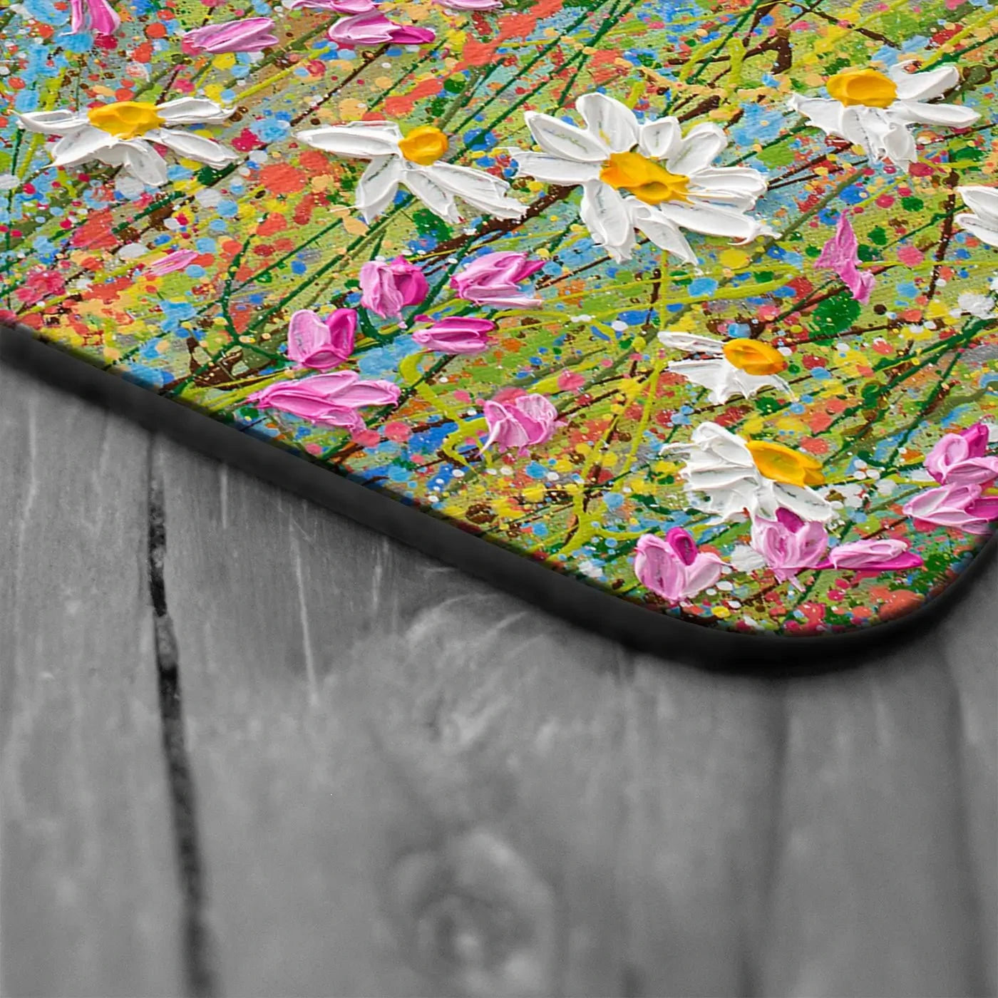 Meadow Of Daisies Coaster Set Rainbow Soul Tree Coaster Set | Rainbow Soul Tree Art Coasters wall art product Olga Tkachyk