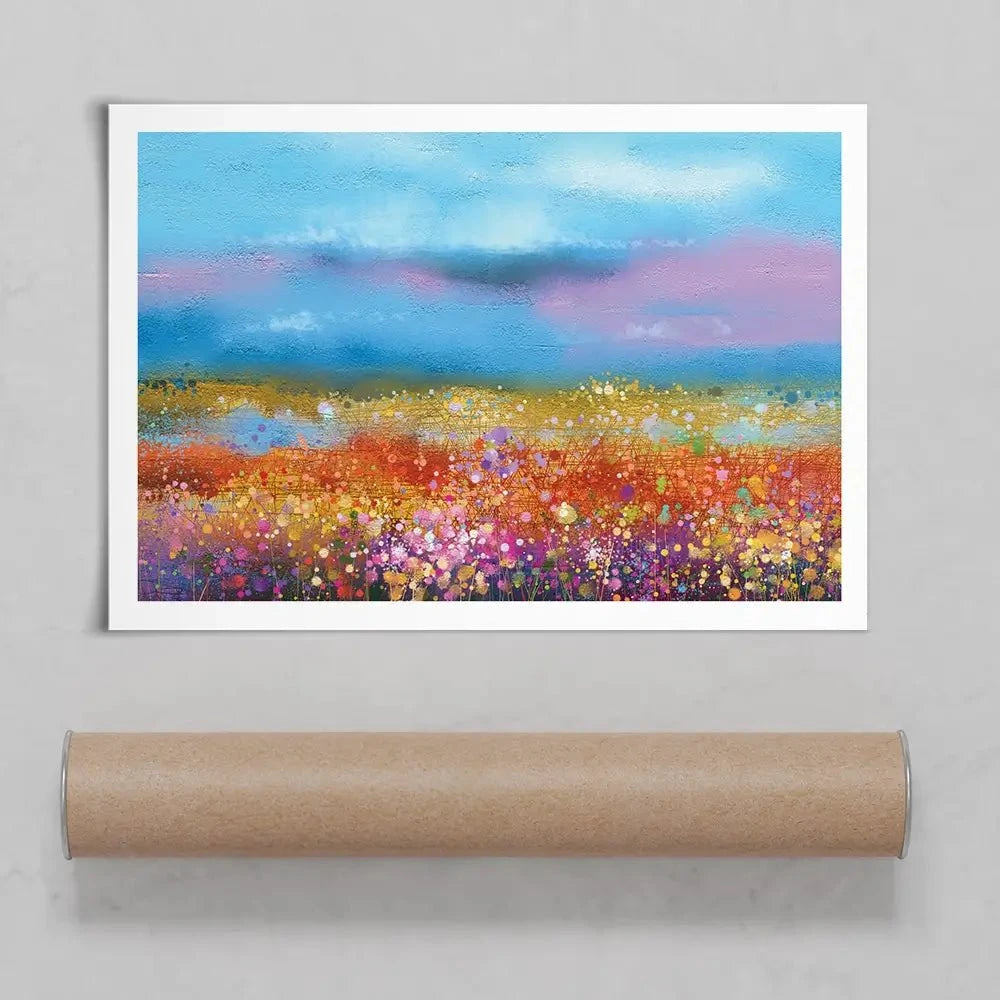 Meadow Of Flowers Art Print Meadow Of Flowers Art Print wall art product pluie_r / Shutterstock