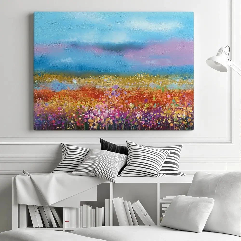 Meadow Of Flowers Canvas Print Meadow Of Flowers Canvas Print wall art product pluie_r / Shutterstock