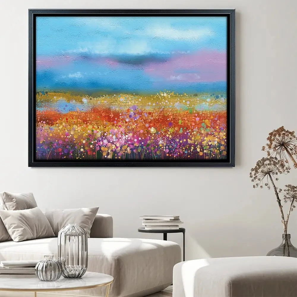 Meadow Of Flowers Canvas Print Meadow Of Flowers Canvas Print wall art product pluie_r / Shutterstock
