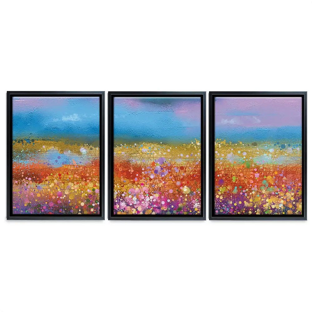 Meadow Of Flowers Trio Canvas Print Meadow Of Flowers Trio Canvas Print wall art product pluie_r / Shutterstock
