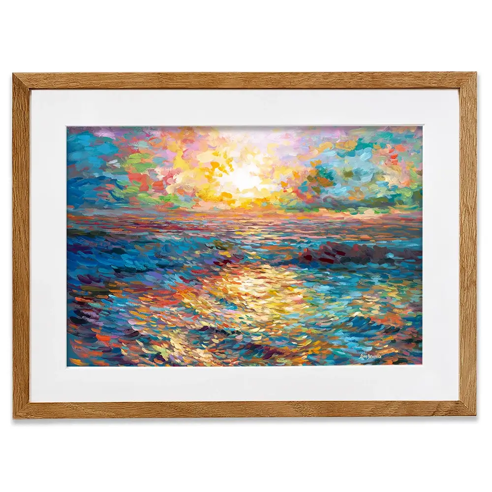 Mediterranean Sunset Framed Art Print Mediterranean Sunset Framed Art Print wall art product Leon Devenice