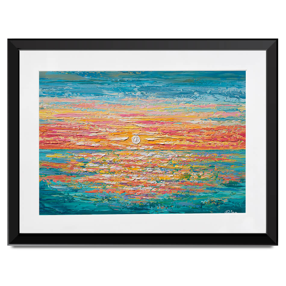 Mellow Sunset Framed Art Print Mellow Sunset Framed Art Print wall art product Olga Tkachyk
