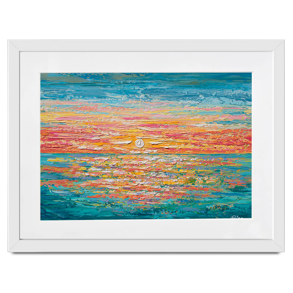 Mellow Sunset Framed Art Print Mellow Sunset Framed Art Print wall art product Olga Tkachyk