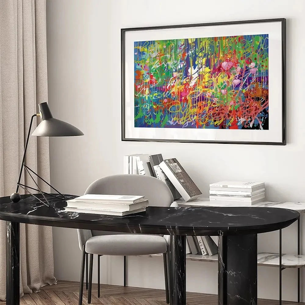 Melting Hues Of Summer Framed Art Print Melting Hues Of Summer Framed Art Print wall art product Leon Devenice