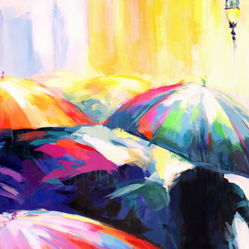 Memories Beneath The Rains Kiss Art Print wall art product Leon Devenice
