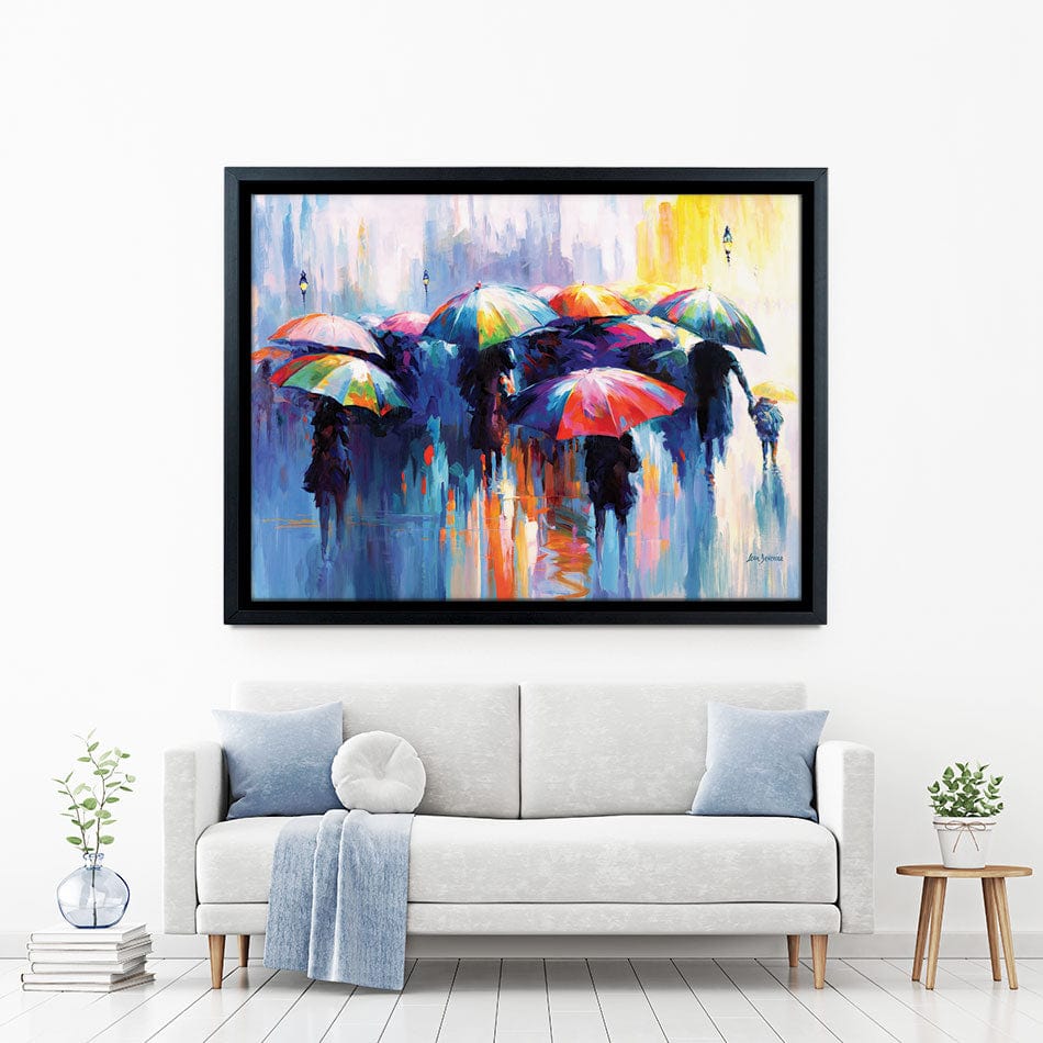 Memories Beneath The Rains Kiss Canvas Print wall art product Leon Devenice