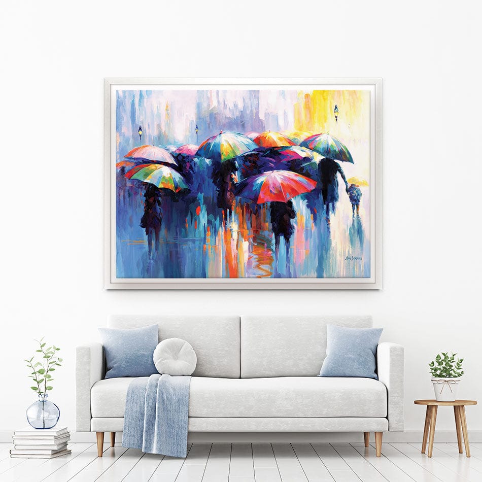 Memories Beneath The Rains Kiss Canvas Print wall art product Leon Devenice