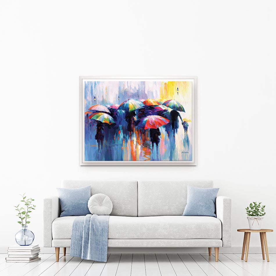 Memories Beneath The Rains Kiss Canvas Print wall art product Leon Devenice