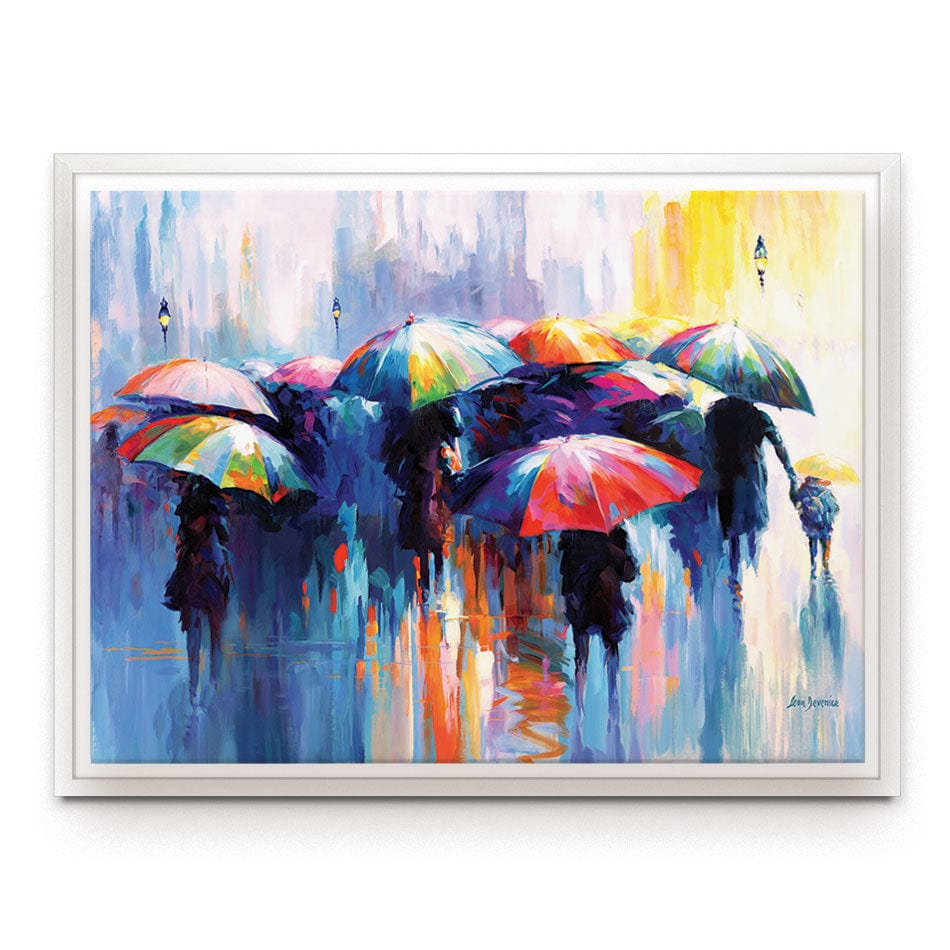 Memories Beneath The Rains Kiss Canvas Print wall art product Leon Devenice