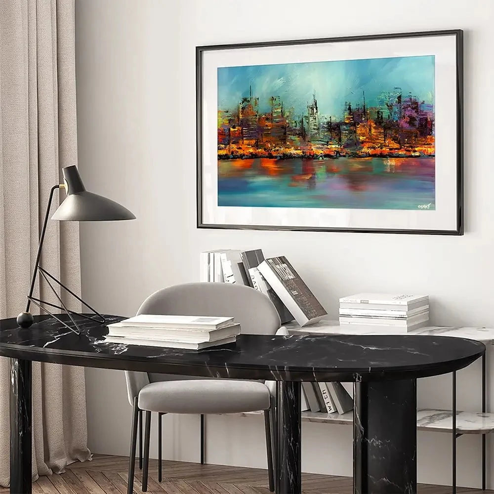 Merged Framed Art Print Merged Framed Art Print wall art product Osnat Tzadok