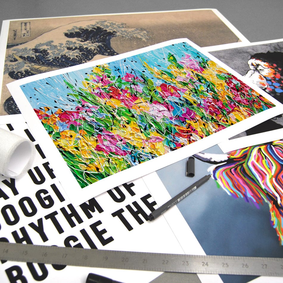 Messy Floral Art Print wall art product Olga Tkachyk