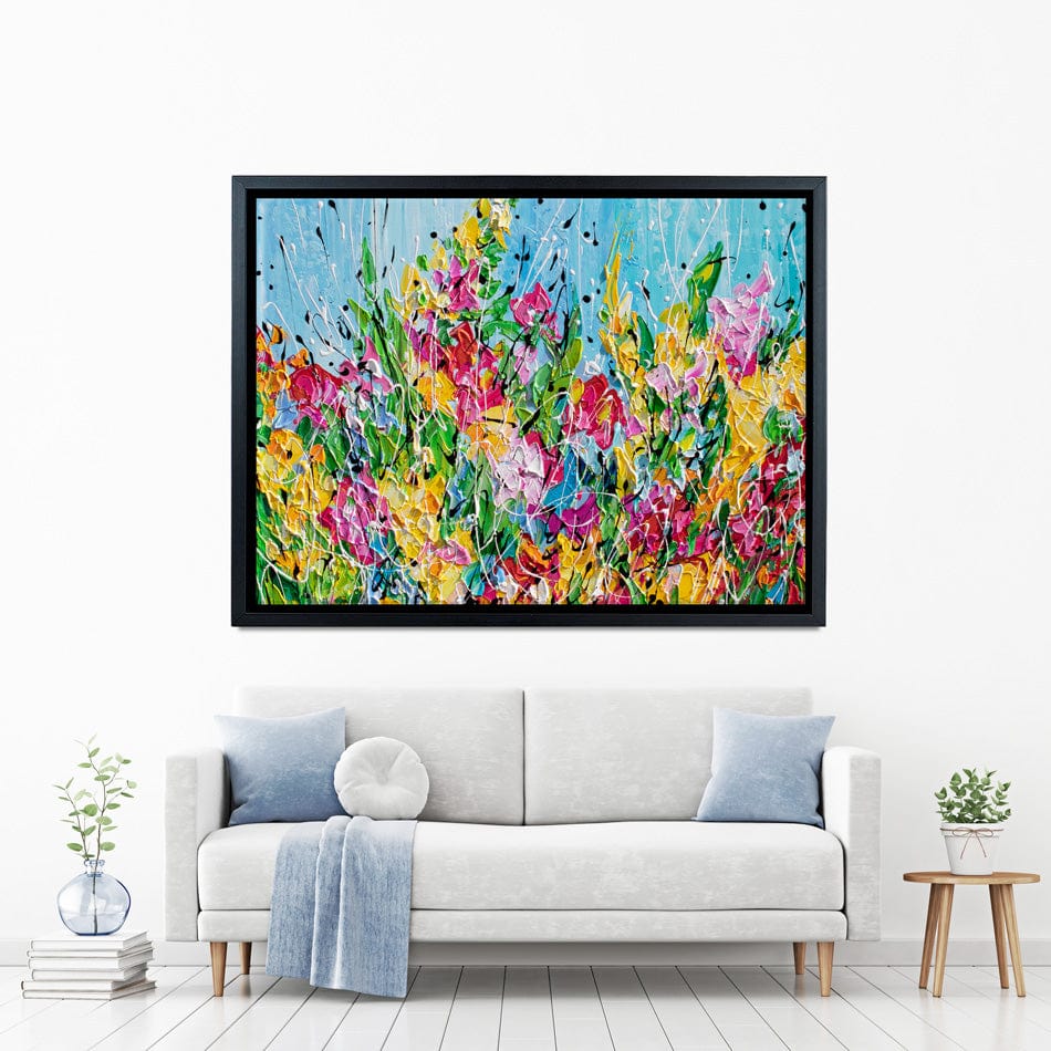 Messy Floral Canvas Print wall art product Olga Tkachyk