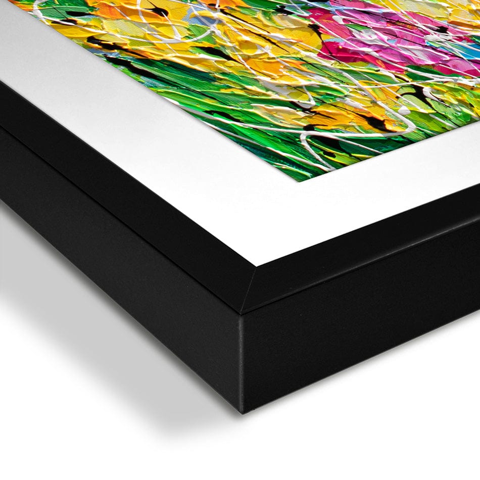 Messy Floral Framed Art Print wall art product Olga Tkachyk