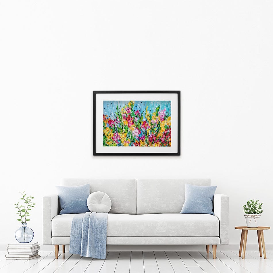 Messy Floral Framed Art Print wall art product Olga Tkachyk