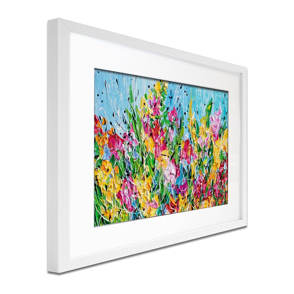 Messy Floral Framed Art Print wall art product Olga Tkachyk