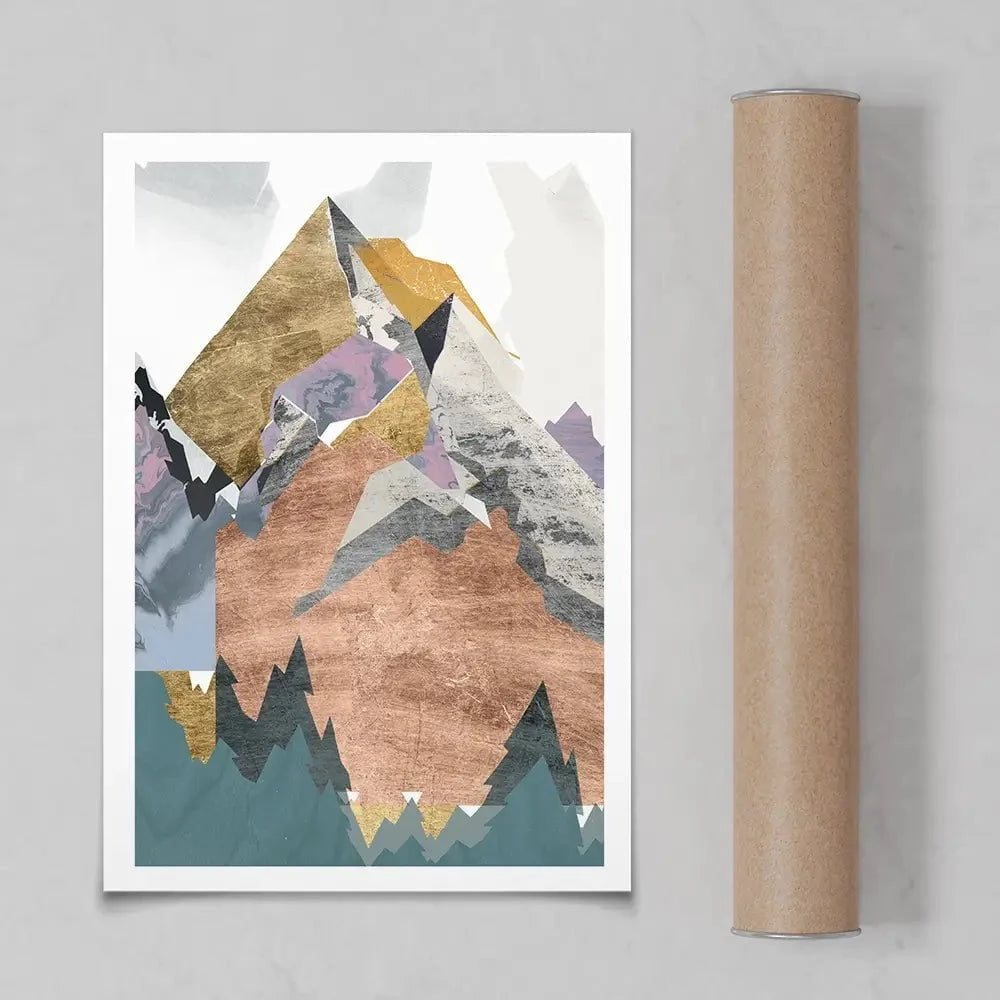 Metallic Range Art Print Metallic Range Art Print wall art product Jennifer Goldberger