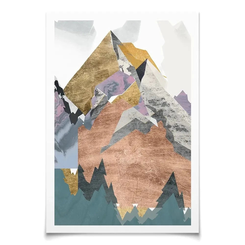 Metallic Range Art Print Metallic Range Art Print wall art product Jennifer Goldberger