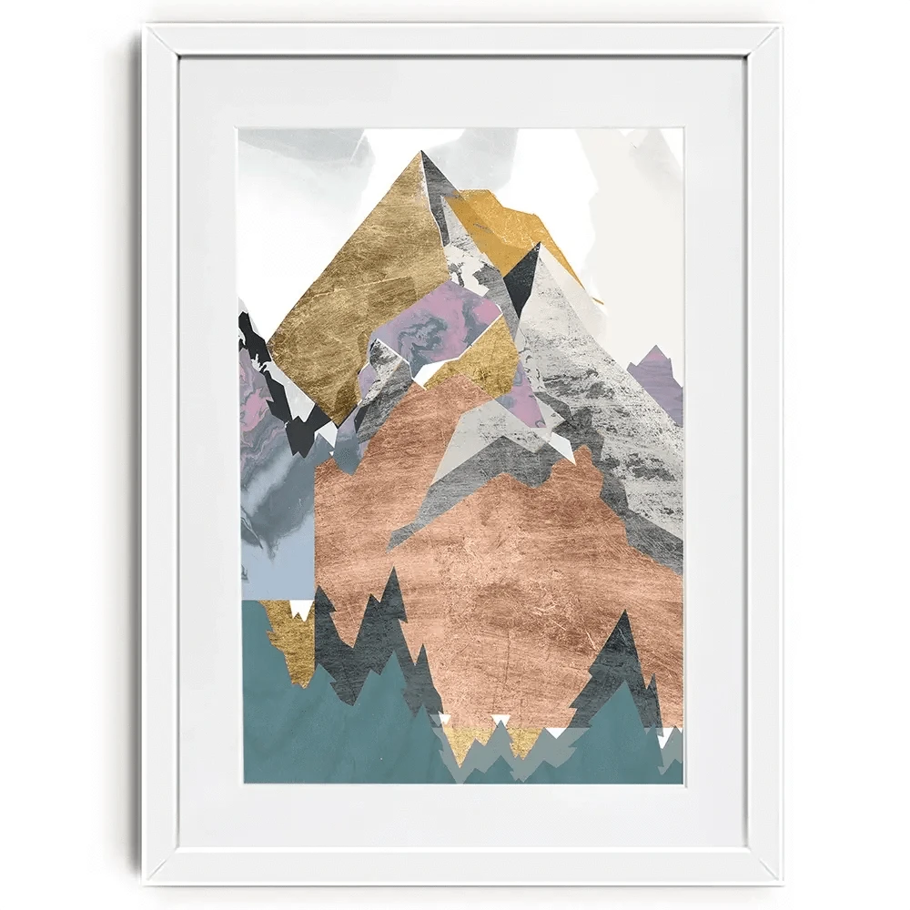 Metallic Range Framed Art Print Metallic Range Framed Art Print wall art product Jennifer Goldberger