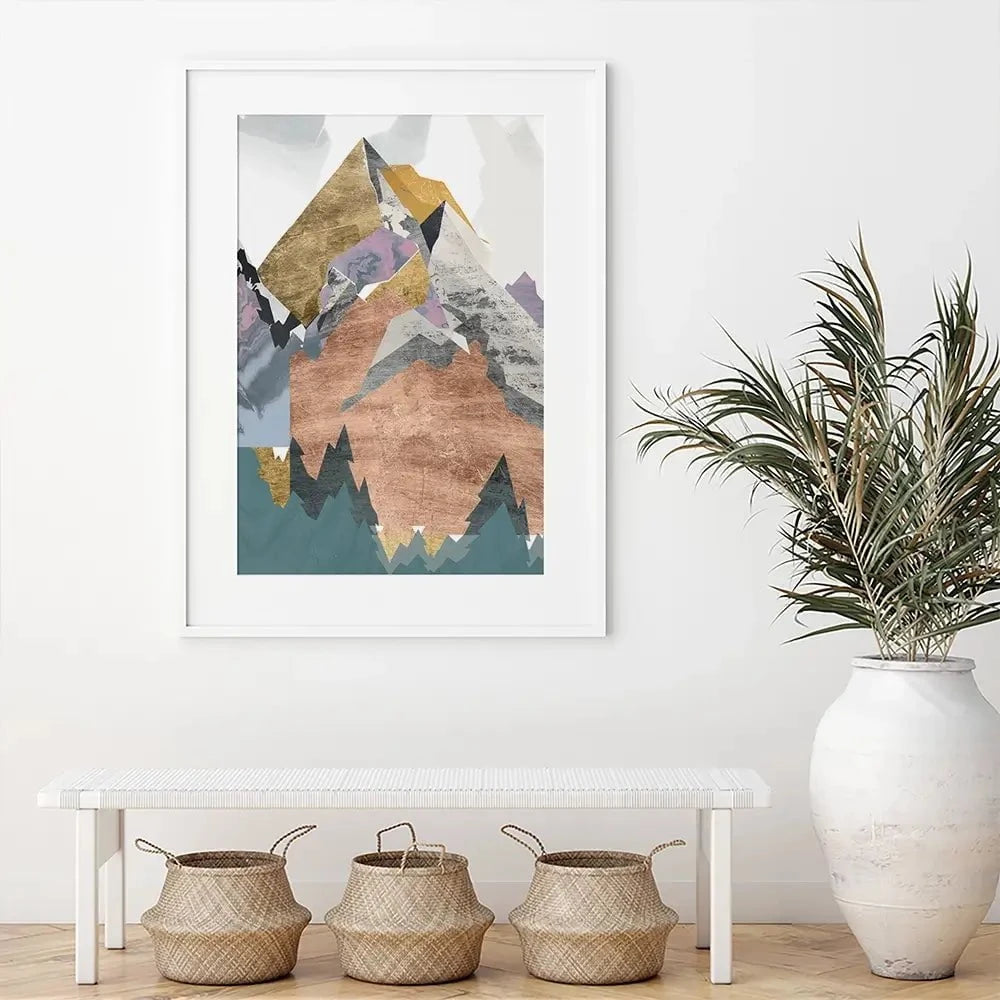 Metallic Range Framed Art Print Metallic Range Framed Art Print wall art product Jennifer Goldberger