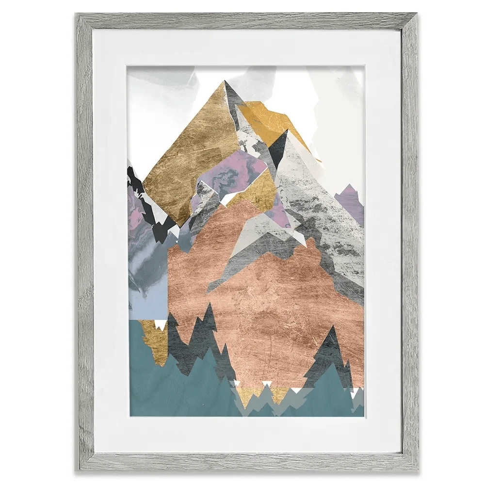 Metallic Range Framed Art Print Metallic Range Framed Art Print wall art product Jennifer Goldberger