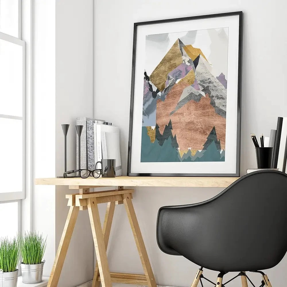 Metallic Range Framed Art Print Metallic Range Framed Art Print wall art product Jennifer Goldberger