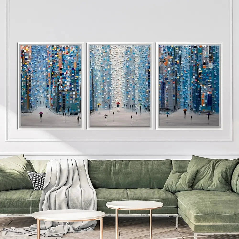 Metropolitan Dreams Trio Canvas Print Metropolitan Dreams Trio Canvas Print wall art product Ekaterina Ermilkina